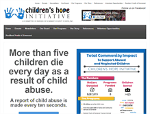 Tablet Screenshot of childrenshopeinitiative.com