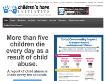 Tablet Screenshot of childrenshopeinitiative.org